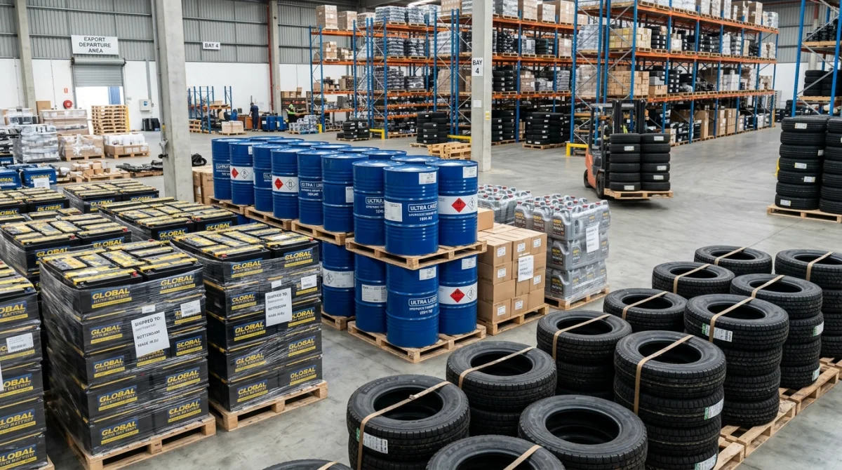 Automotive Spare Parts, Batteries, Tires & Lubricants