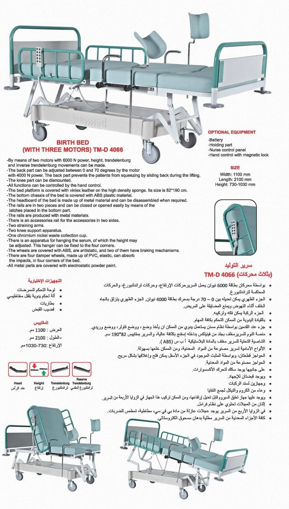 Motorized Adjustable ICU & Hospital Patient Bed Model 20 — Hospital Equipment, Clinical Furniture & Medical Supplies | AFRIMEKS Foreign Trade