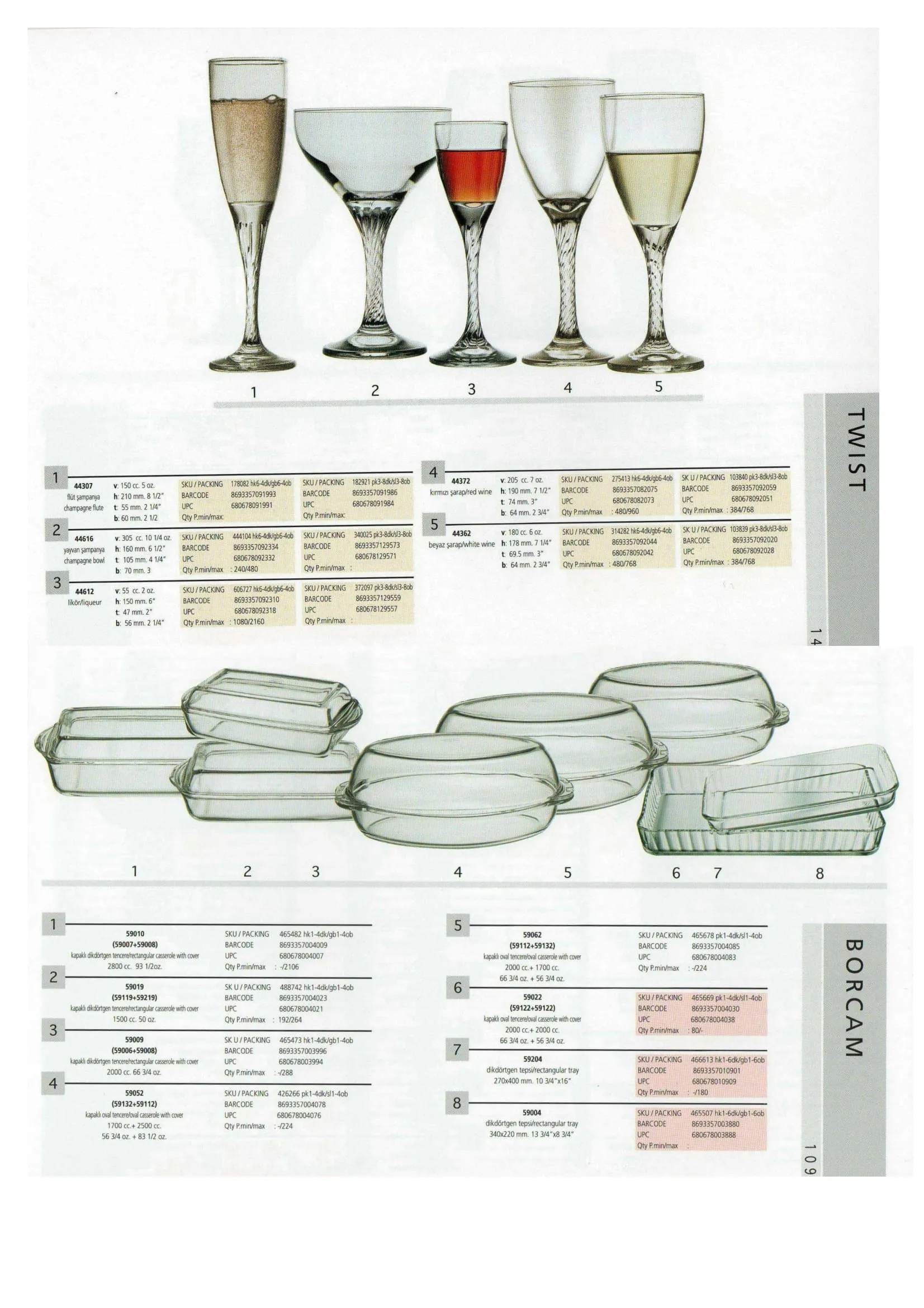 Pasabahce Export Glass Tableware & Glassware Collection Model 102 — Kitchenware, Glassware & Household Plastics | AFRIMEKS Foreign Trade