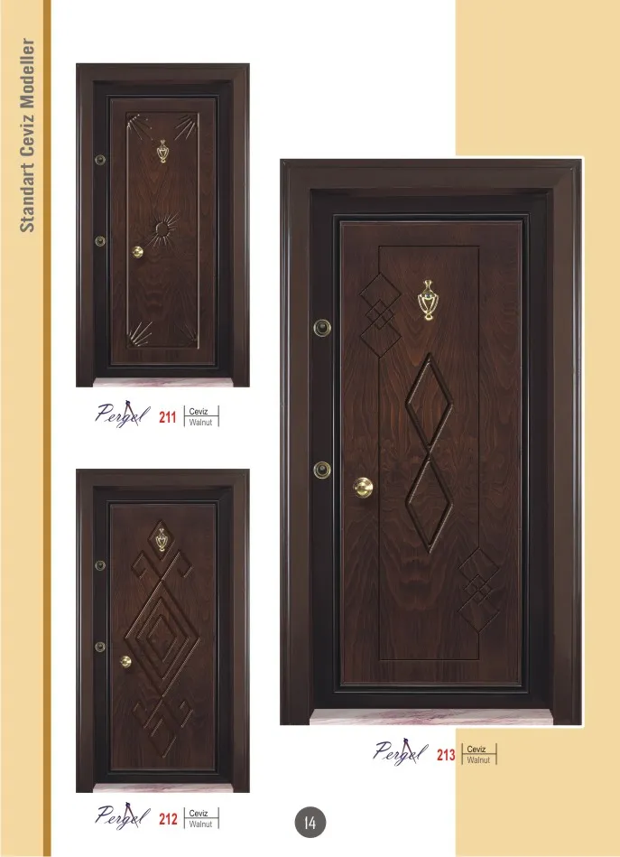 Luxury High-Security Steel Door & Interior Doors Series Model 22 — Construction Materials, Steel Security Doors & Building Profiles | AFRIMEKS Foreign Trade