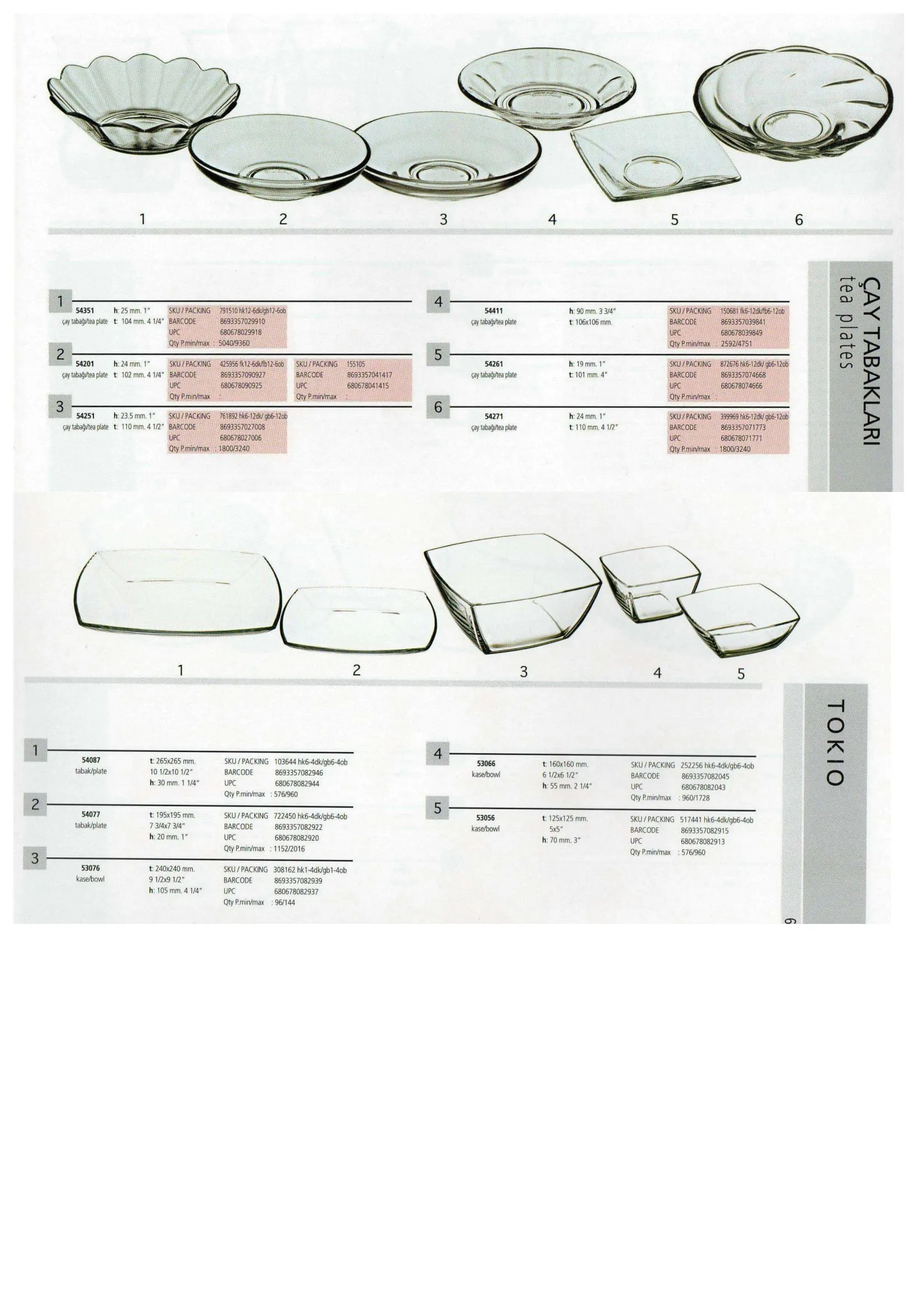 Pasabahce Export Glass Tableware & Glassware Collection Model 90 — Kitchenware, Glassware & Household Plastics | AFRIMEKS Foreign Trade