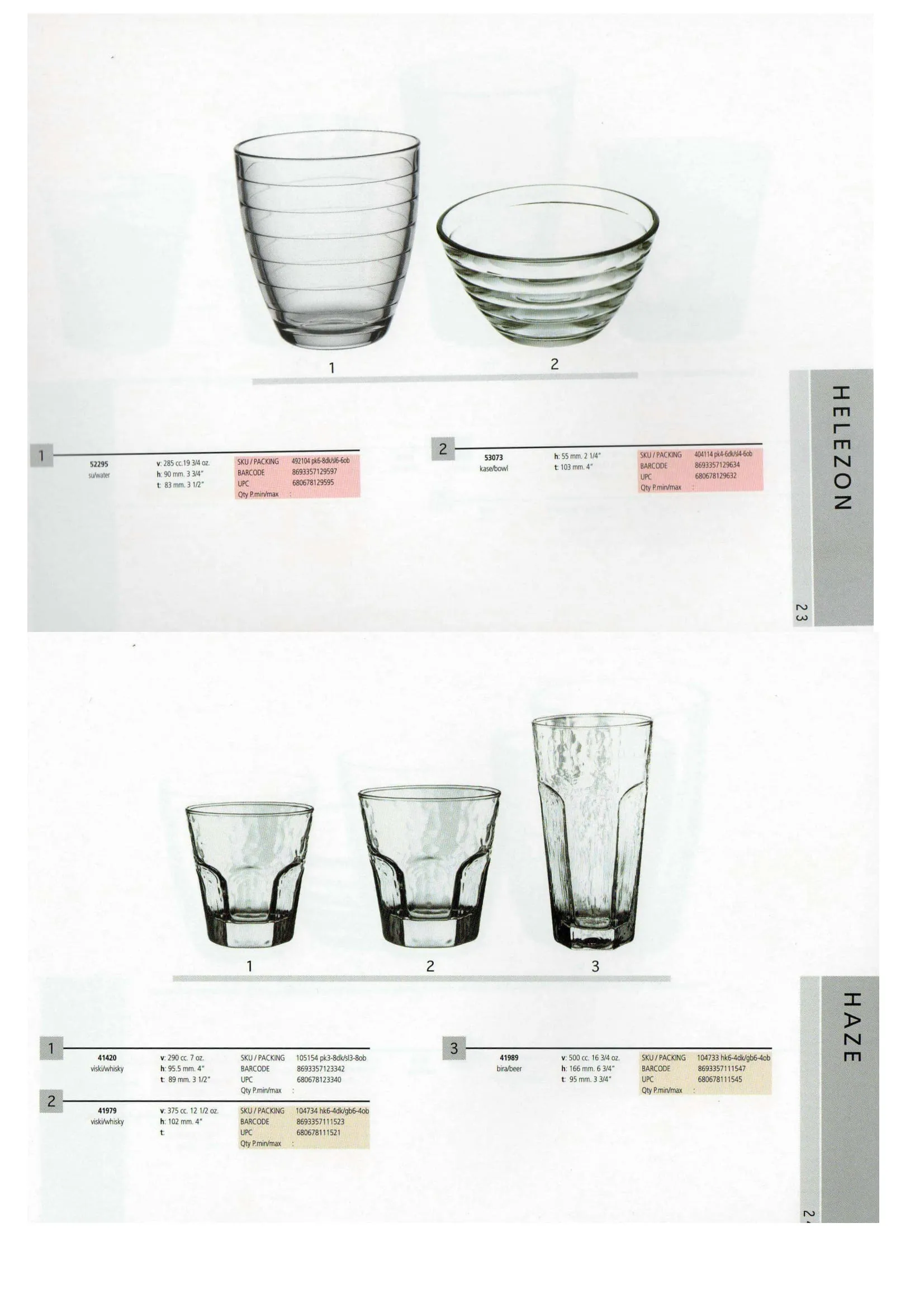 Pasabahce Export Glass Tableware & Glassware Collection Model 32 — Kitchenware, Glassware & Household Plastics | AFRIMEKS Foreign Trade
