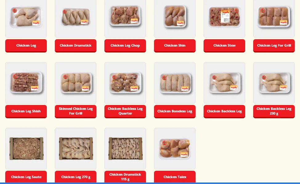 Halal Frozen Whole Chicken & Poultry Cuts Model 17 — Fresh & Frozen Meat, Poultry, Turkey & Dairy Products | AFRIMEKS Foreign Trade
