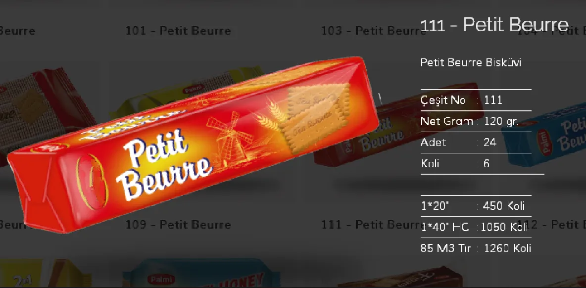 Palmiye Chocolate Coated Biscuits & Wafers Model 35 — Food, Pulses & Fast-Moving Consumer Goods | AFRIMEKS Foreign Trade