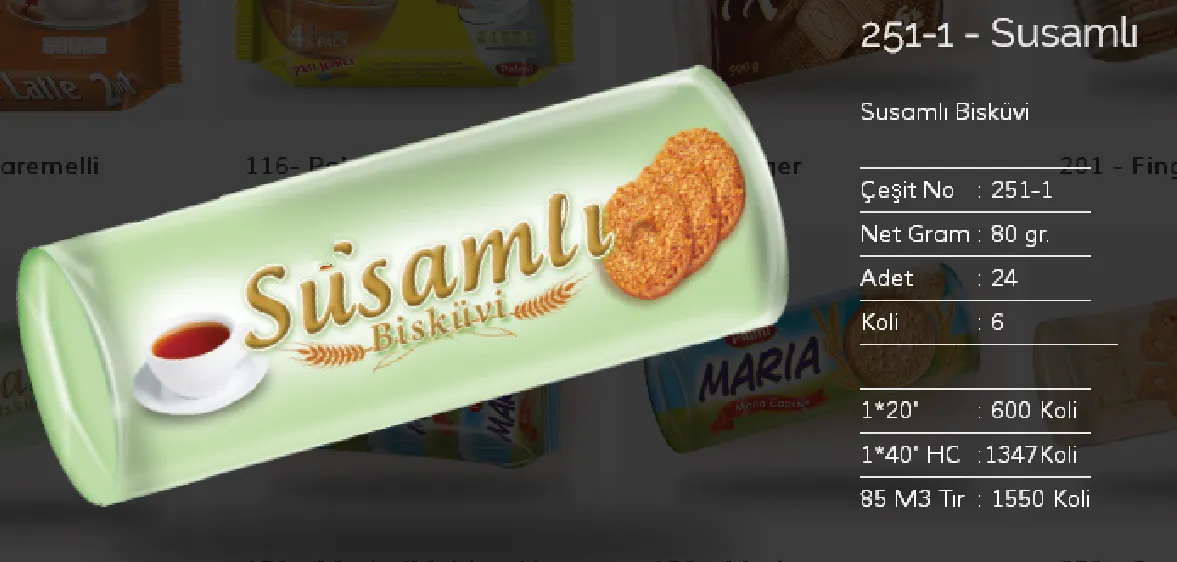 Palmiye Chocolate Coated Biscuits & Wafers Model 140 — Food, Pulses & Fast-Moving Consumer Goods | AFRIMEKS Foreign Trade