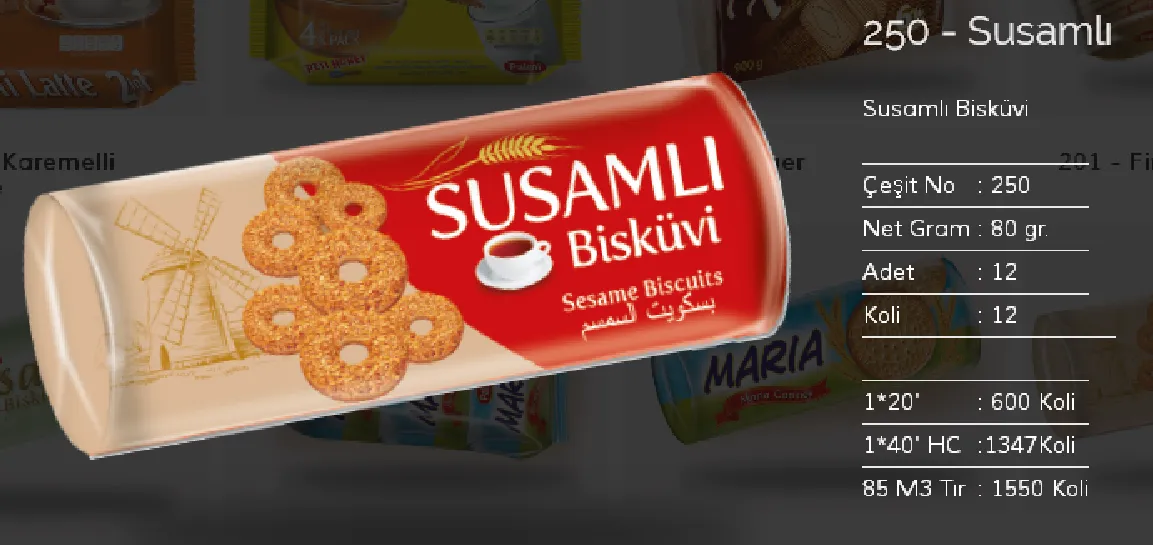 Palmiye Chocolate Coated Biscuits & Wafers Model 105 — Food, Pulses & Fast-Moving Consumer Goods | AFRIMEKS Foreign Trade