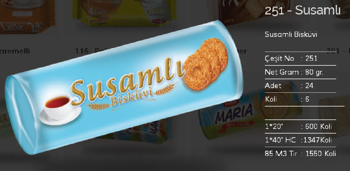 Palmiye Chocolate Coated Biscuits & Wafers Model 84 — Food, Pulses & Fast-Moving Consumer Goods | AFRIMEKS Foreign Trade