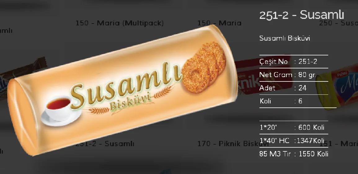 Palmiye Chocolate Coated Biscuits & Wafers Model 5 — Food, Pulses & Fast-Moving Consumer Goods | AFRIMEKS Foreign Trade