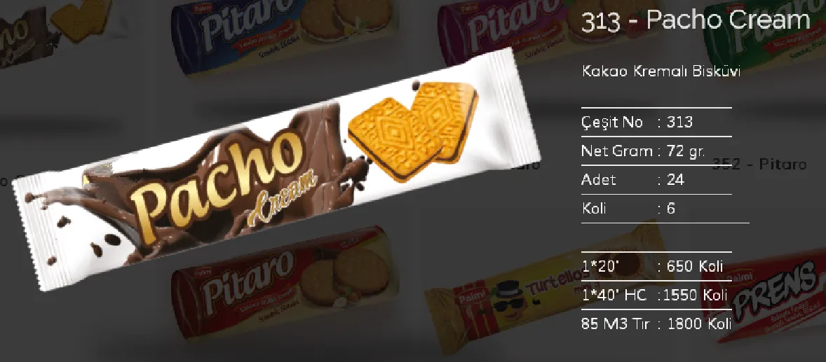 Palmiye Chocolate Coated Biscuits & Wafers Model 92 — Food, Pulses & Fast-Moving Consumer Goods | AFRIMEKS Foreign Trade