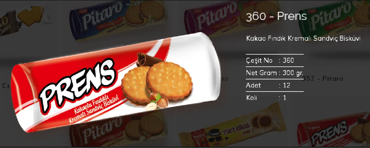 Palmiye Chocolate Coated Biscuits & Wafers Model 4 — Food, Pulses & Fast-Moving Consumer Goods | AFRIMEKS Foreign Trade