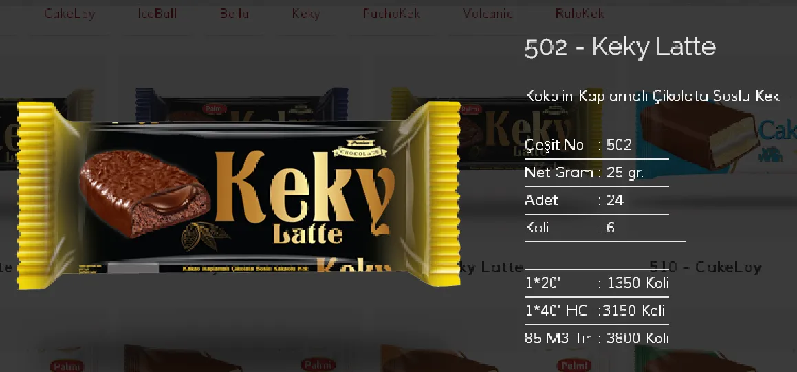 Palmiye Chocolate Coated Biscuits & Wafers Model 125 — Food, Pulses & Fast-Moving Consumer Goods | AFRIMEKS Foreign Trade