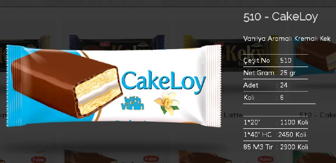 Palmiye Chocolate Coated Biscuits & Wafers Model 19 — Food, Pulses & Fast-Moving Consumer Goods | AFRIMEKS Foreign Trade