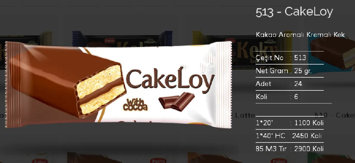 Palmiye Chocolate Coated Biscuits & Wafers Model 144 — Food, Pulses & Fast-Moving Consumer Goods | AFRIMEKS Foreign Trade