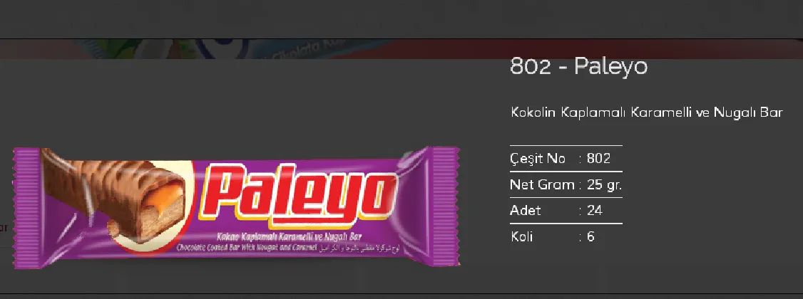 Palmiye Chocolate Coated Biscuits & Wafers Model 33 — Food, Pulses & Fast-Moving Consumer Goods | AFRIMEKS Foreign Trade