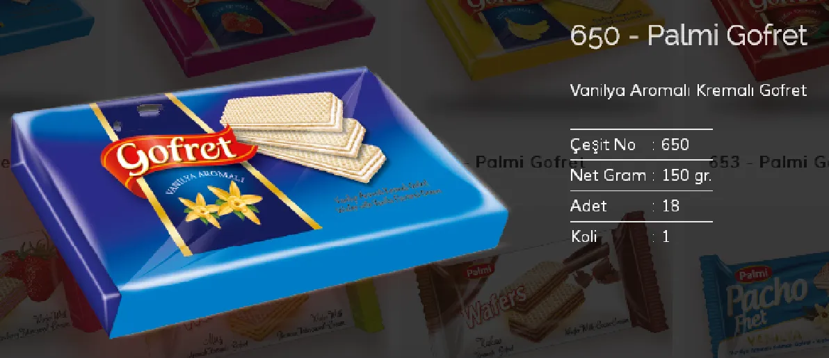 Palmiye Chocolate Coated Biscuits & Wafers Model 43 — Food, Pulses & Fast-Moving Consumer Goods | AFRIMEKS Foreign Trade