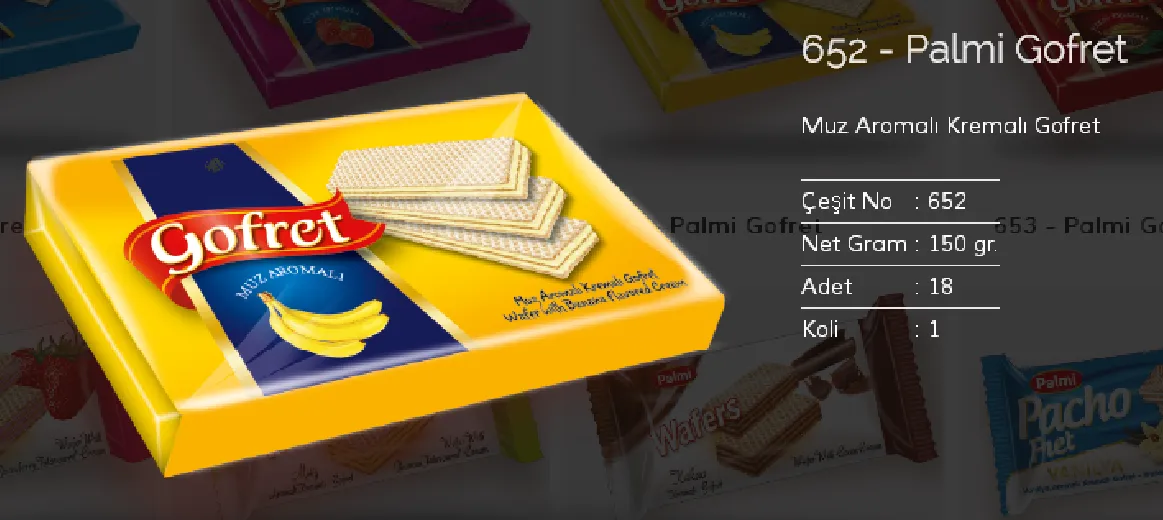 Palmiye Chocolate Coated Biscuits & Wafers Model 89 — Food, Pulses & Fast-Moving Consumer Goods | AFRIMEKS Foreign Trade