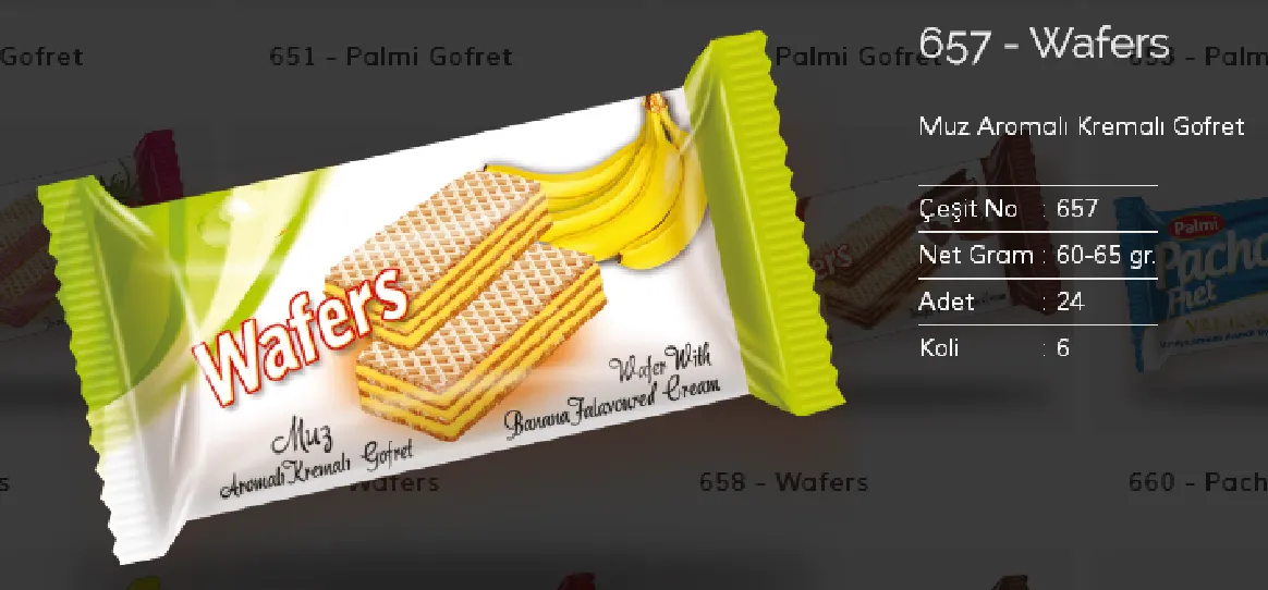 Palmiye Chocolate Coated Biscuits & Wafers Model 127 — Food, Pulses & Fast-Moving Consumer Goods | AFRIMEKS Foreign Trade