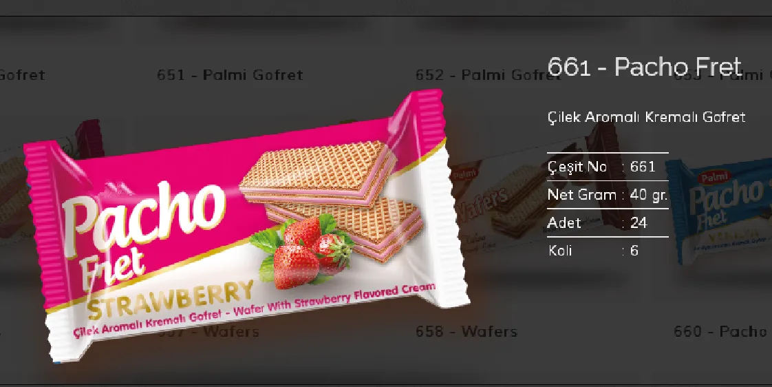 Palmiye Chocolate Coated Biscuits & Wafers Model 87 — Food, Pulses & Fast-Moving Consumer Goods | AFRIMEKS Foreign Trade