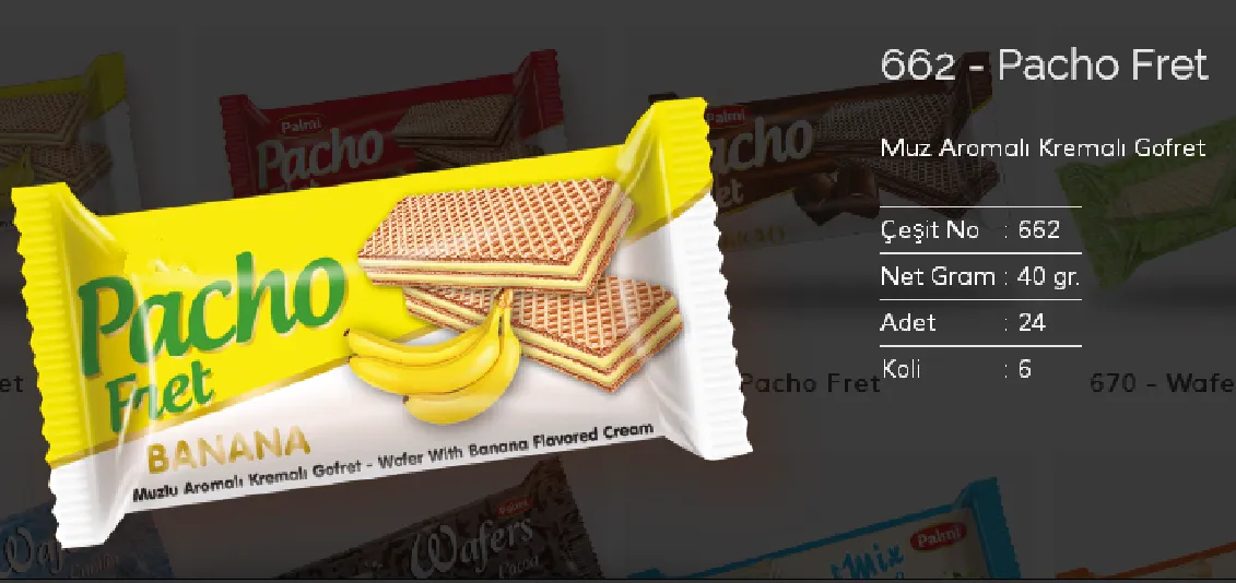 Palmiye Chocolate Coated Biscuits & Wafers Model 11 — Food, Pulses & Fast-Moving Consumer Goods | AFRIMEKS Foreign Trade
