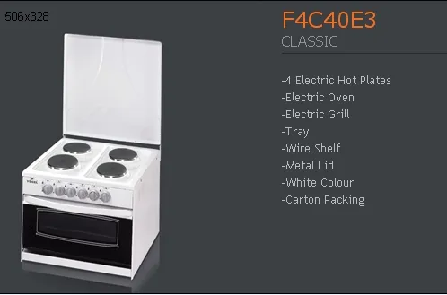 4-Burner Gas Freestanding Cooker & Grill (LPG/Natural Gas) Model 154 — Major Appliances, Refrigeration & Consumer Electronics | AFRIMEKS Foreign Trade