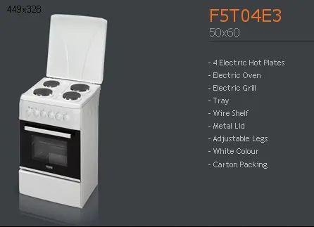 4-Burner Gas Freestanding Cooker & Grill (LPG/Natural Gas) Model 138 — Major Appliances, Refrigeration & Consumer Electronics | AFRIMEKS Foreign Trade