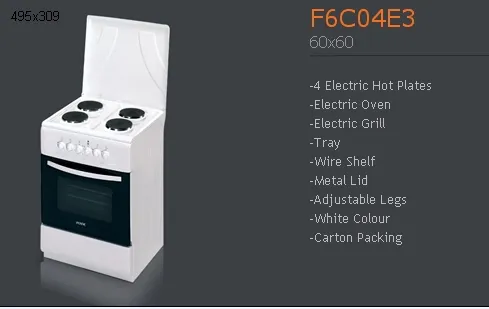 4-Burner Gas Freestanding Cooker & Grill (LPG/Natural Gas) Model 95 — Major Appliances, Refrigeration & Consumer Electronics | AFRIMEKS Foreign Trade