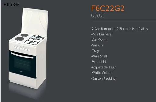 4-Burner Gas Freestanding Cooker & Grill (LPG/Natural Gas) Model 76 — Major Appliances, Refrigeration & Consumer Electronics | AFRIMEKS Foreign Trade