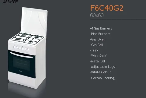 4-Burner Gas Freestanding Cooker & Grill (LPG/Natural Gas) Model 30 — Major Appliances, Refrigeration & Consumer Electronics | AFRIMEKS Foreign Trade