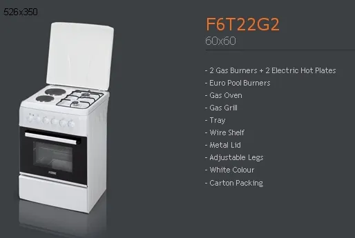 4-Burner Gas Freestanding Cooker & Grill (LPG/Natural Gas) Model 17 — Major Appliances, Refrigeration & Consumer Electronics | AFRIMEKS Foreign Trade