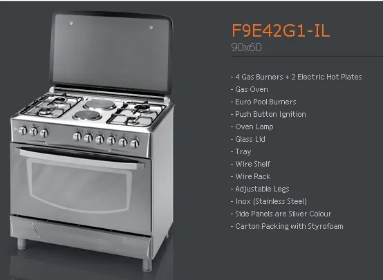 4-Burner Gas Freestanding Cooker & Grill (LPG/Natural Gas) Model 157 — Major Appliances, Refrigeration & Consumer Electronics | AFRIMEKS Foreign Trade