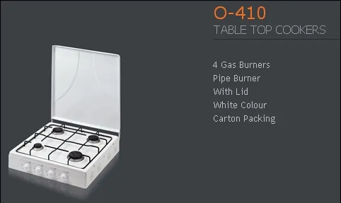 4-Burner Gas Freestanding Cooker & Grill (LPG/Natural Gas) Model 24 — Major Appliances, Refrigeration & Consumer Electronics | AFRIMEKS Foreign Trade