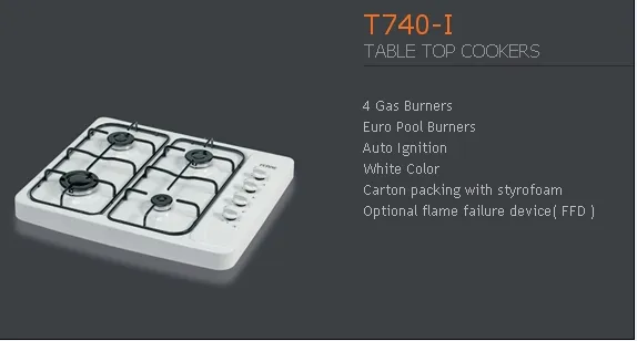 4-Burner Gas Freestanding Cooker & Grill (LPG/Natural Gas) Model 181 — Major Appliances, Refrigeration & Consumer Electronics | AFRIMEKS Foreign Trade