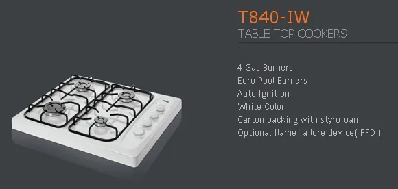 4-Burner Gas Freestanding Cooker & Grill (LPG/Natural Gas) Model 19 — Major Appliances, Refrigeration & Consumer Electronics | AFRIMEKS Foreign Trade
