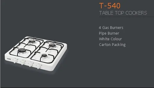 4-Burner Gas Freestanding Cooker & Grill (LPG/Natural Gas) Model 42 — Major Appliances, Refrigeration & Consumer Electronics | AFRIMEKS Foreign Trade