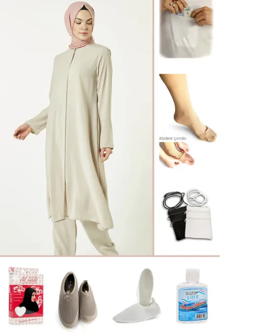 Hajj & Umrah Pilgrimage Apparel / Cotton Ihram & Abaya Set Model 11 — Women's Fashion, Evening Gowns, Modest Wear & Hajj Clothing | AFRIMEKS Foreign Trade