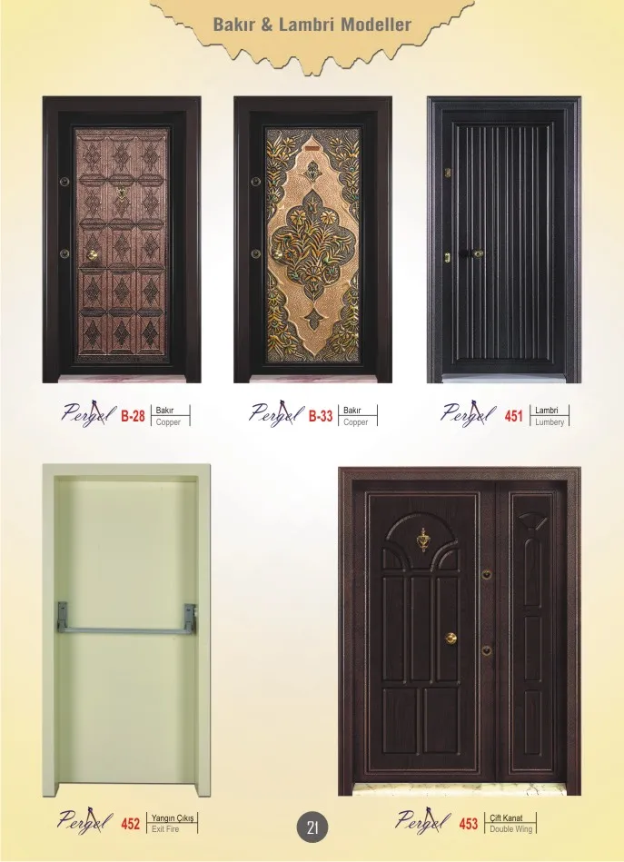 Luxury High-Security Steel Door & Interior Doors Series Model 59 — Construction Materials, Steel Security Doors & Building Profiles | AFRIMEKS Foreign Trade
