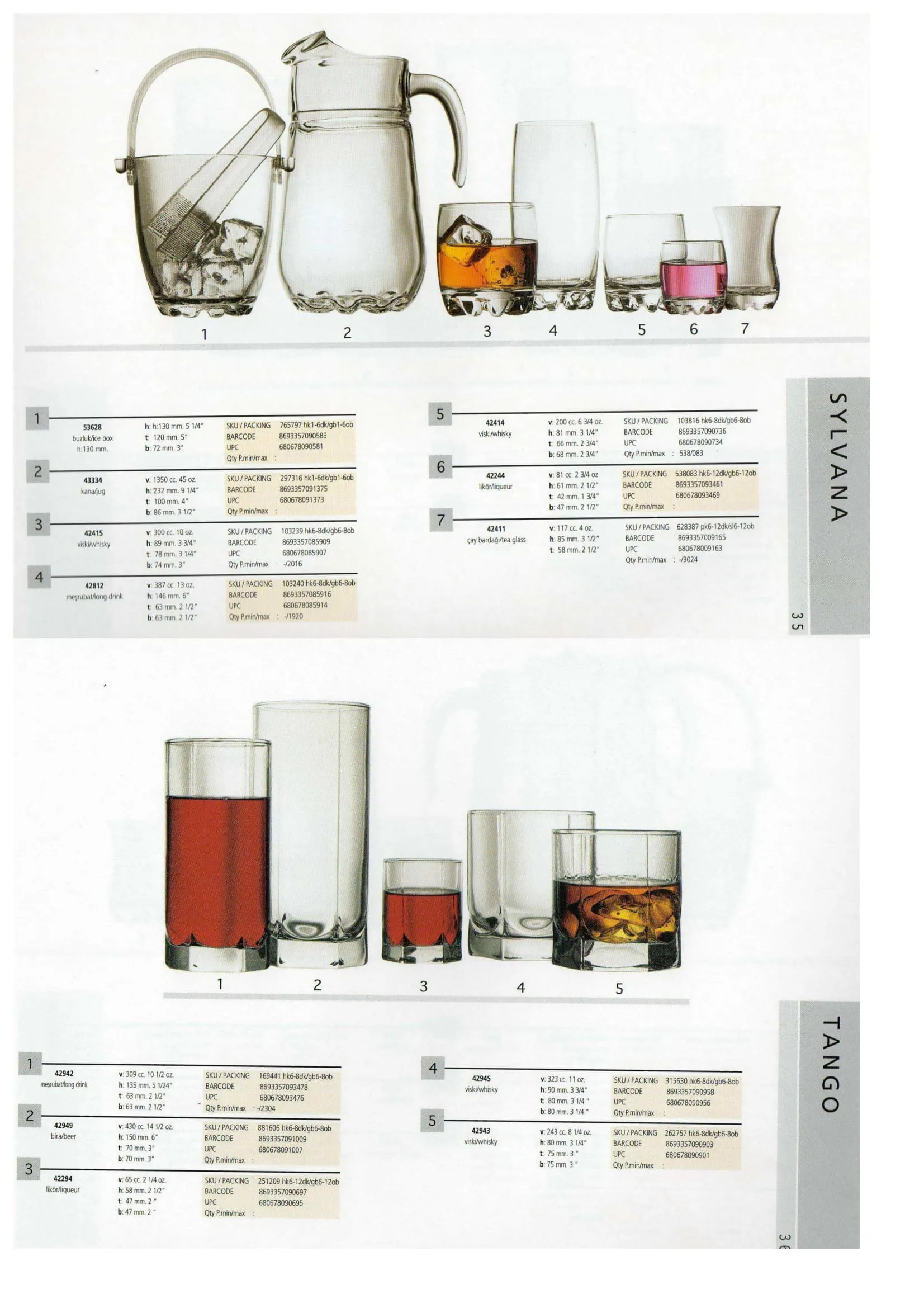 Pasabahce Export Glass Tableware & Glassware Collection Model 69 — Kitchenware, Glassware & Household Plastics | AFRIMEKS Foreign Trade
