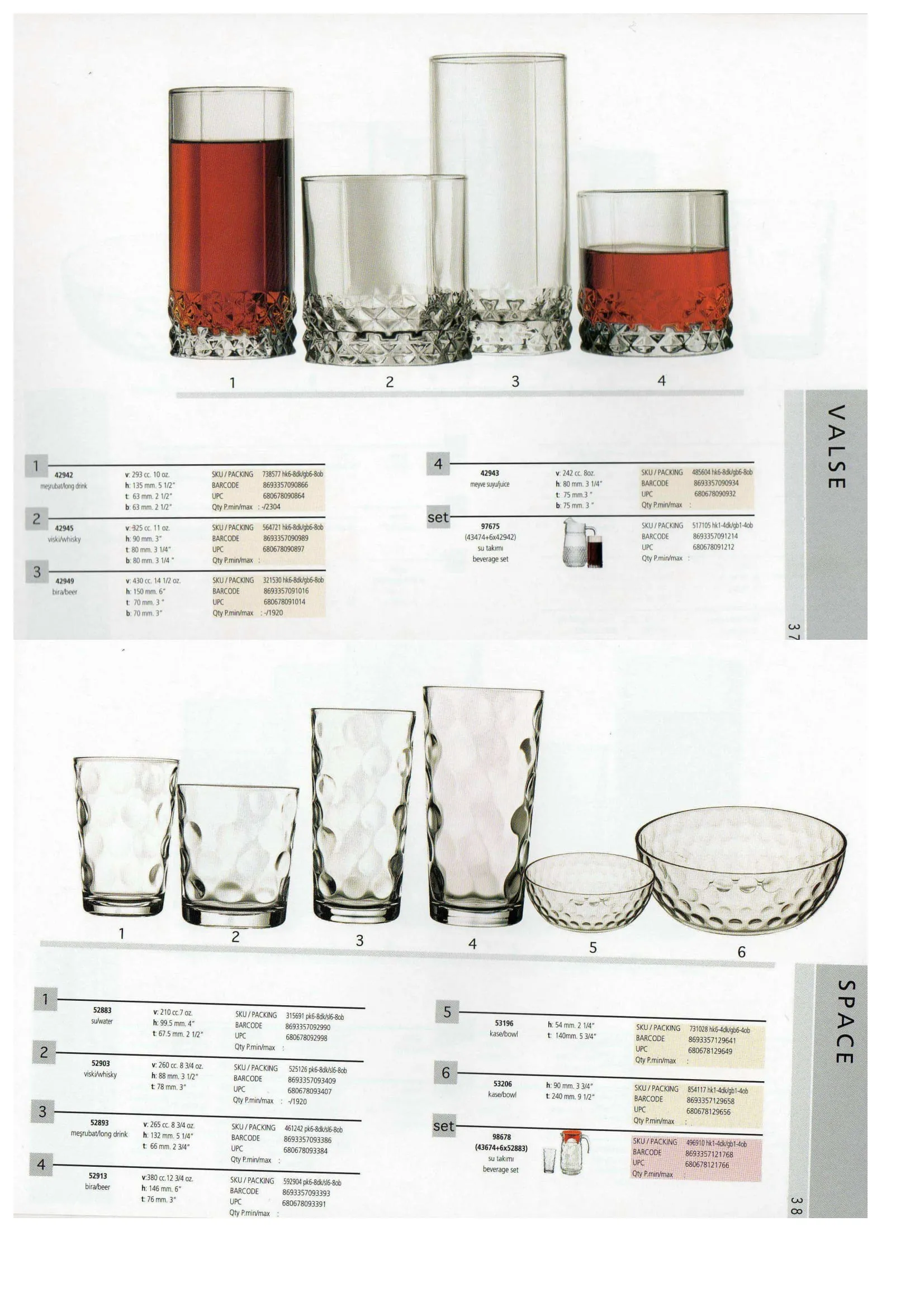 Pasabahce Export Glass Tableware & Glassware Collection Model 9 — Kitchenware, Glassware & Household Plastics | AFRIMEKS Foreign Trade