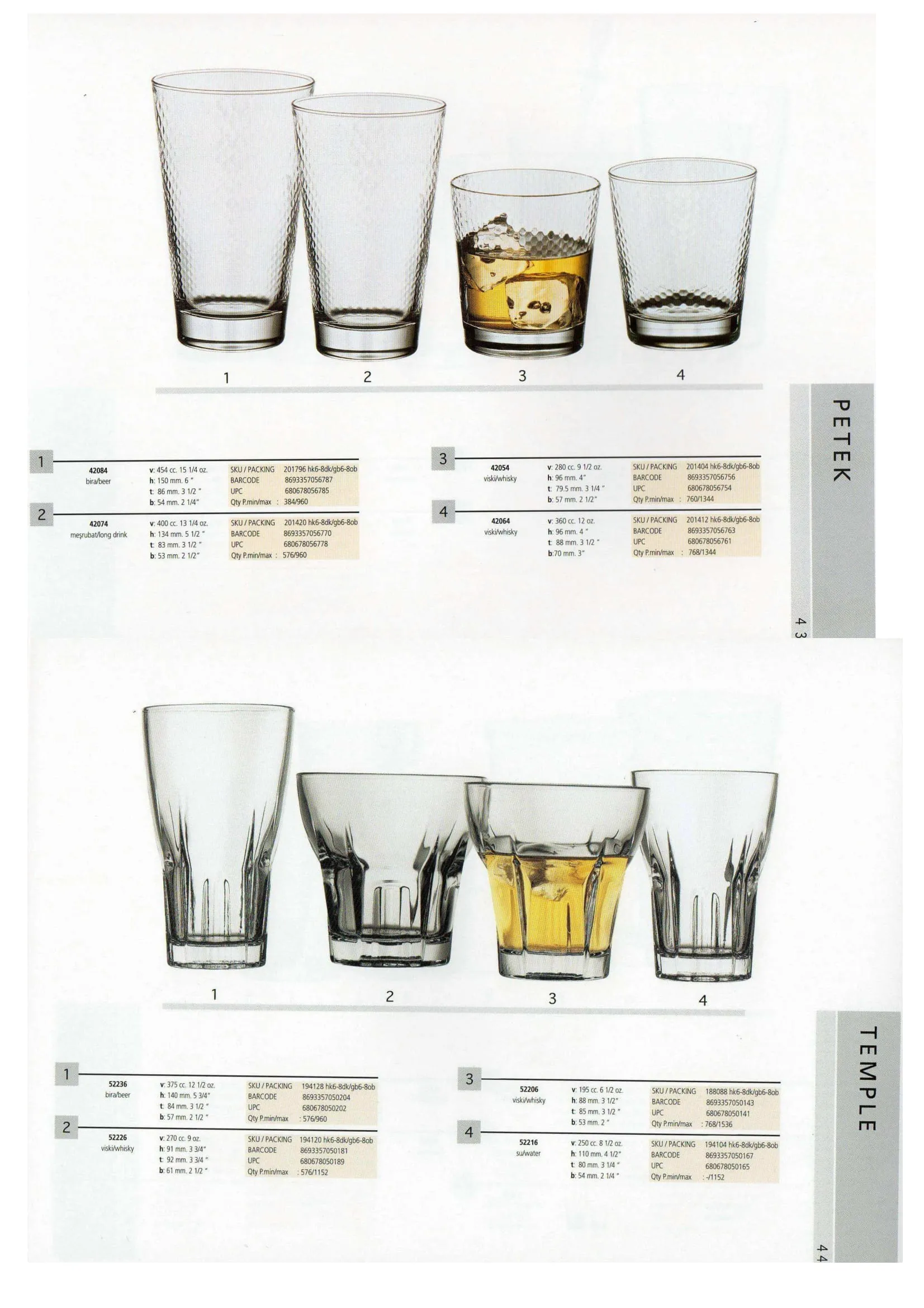 Pasabahce Export Glass Tableware & Glassware Collection Model 11 — Kitchenware, Glassware & Household Plastics | AFRIMEKS Foreign Trade