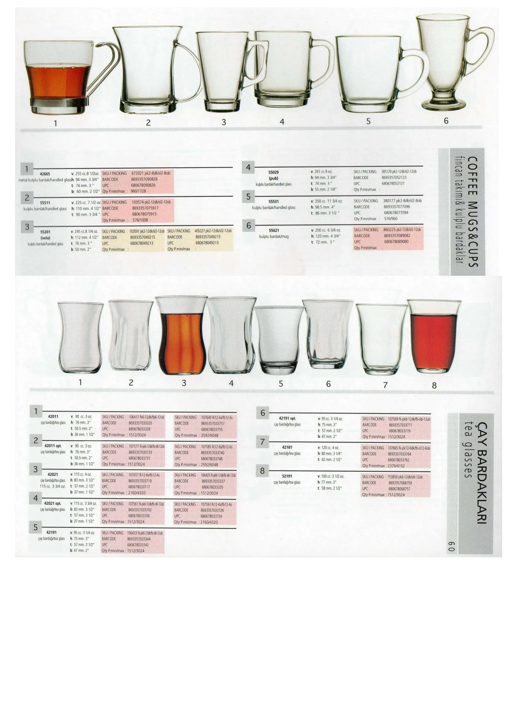 Pasabahce Export Glass Tableware & Glassware Collection Model 105 — Kitchenware, Glassware & Household Plastics | AFRIMEKS Foreign Trade
