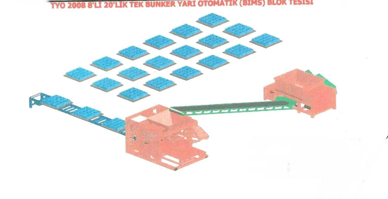 Hydraulic Concrete Hollow Block & Interlocking Paver Plant Model 1 — Industrial Manufacturing & Factory Production Machinery | AFRIMEKS Foreign Trade