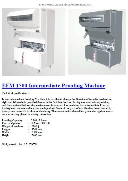 Automatic Intermediate Dough Proofer & Fermentation Cabinet — Industrial Manufacturing & Factory Production Machinery | AFRIMEKS Foreign Trade