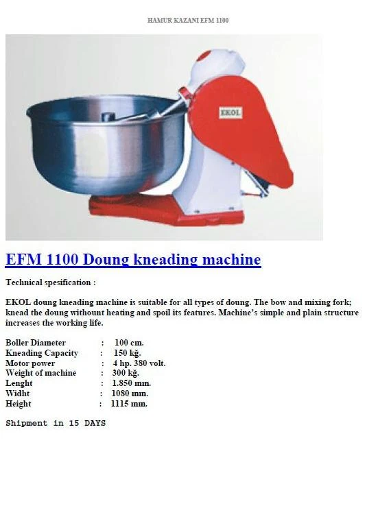 Industrial Stainless Steel Spiral Dough Kneading Mixer — Industrial Manufacturing & Factory Production Machinery | AFRIMEKS Foreign Trade