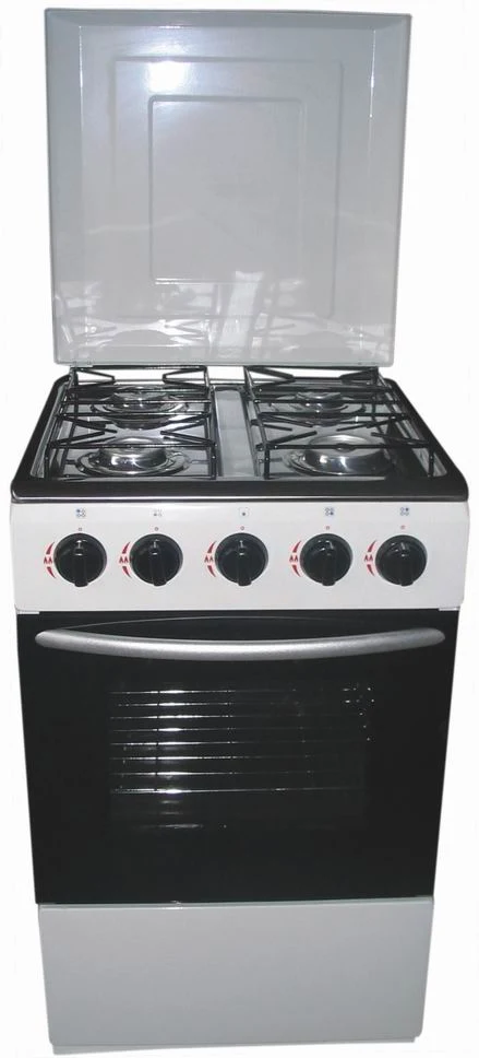 Afrimeks 50x60 Inox 4-Burner Gas Standing Cooker Oven Model 2 — Major Appliances, Refrigeration & Consumer Electronics | AFRIMEKS Foreign Trade