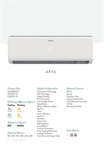 Inverter Split Wall-Mounted Air Conditioner (Cooling/Heating) Model 25 — Major Appliances, Refrigeration & Consumer Electronics | AFRIMEKS Foreign Trade