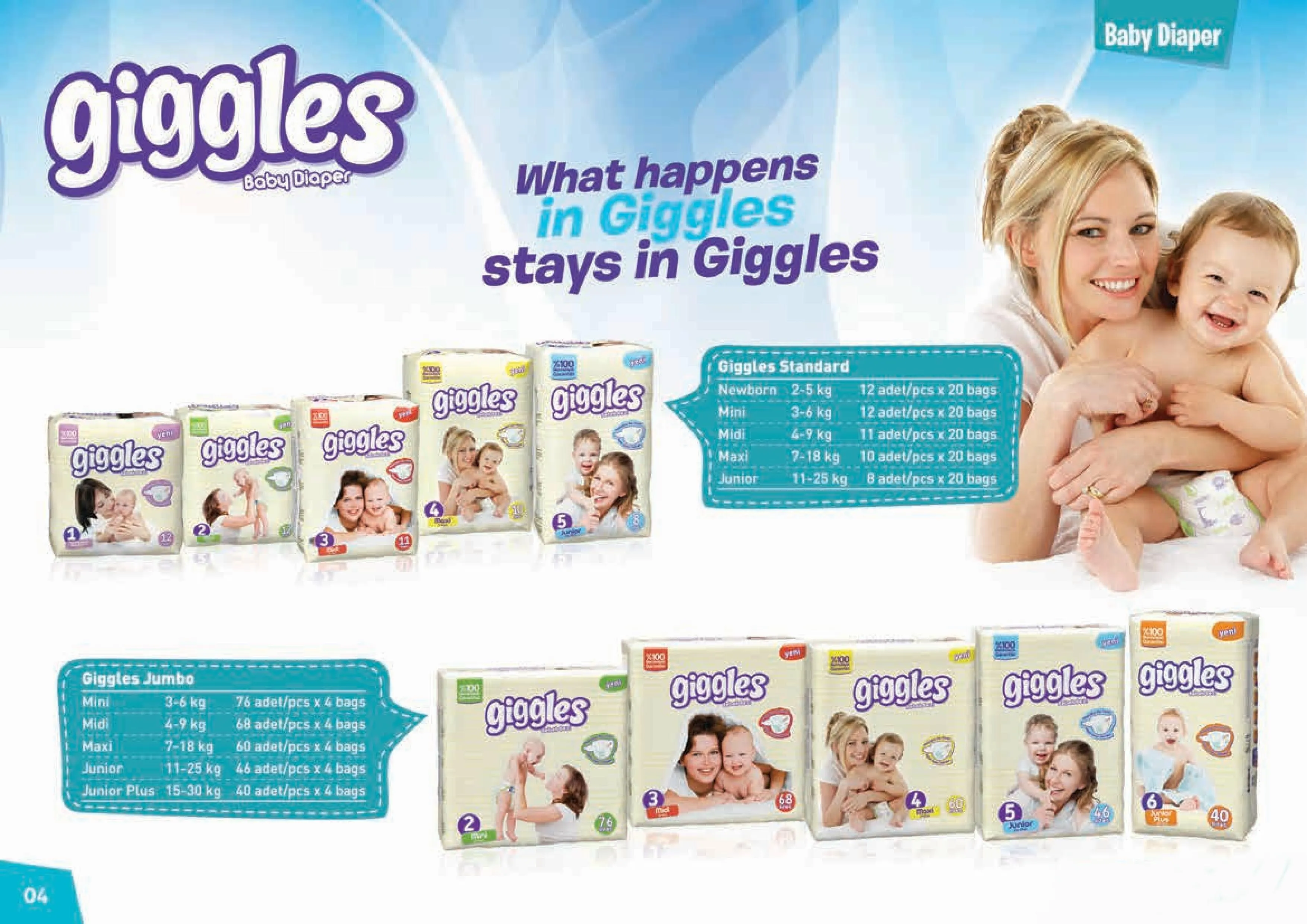 Ultra Absorbent Breathable Baby Diapers Export Pack Model 6 — Cleaning Products, Baby Diapers & Personal Care | AFRIMEKS Foreign Trade