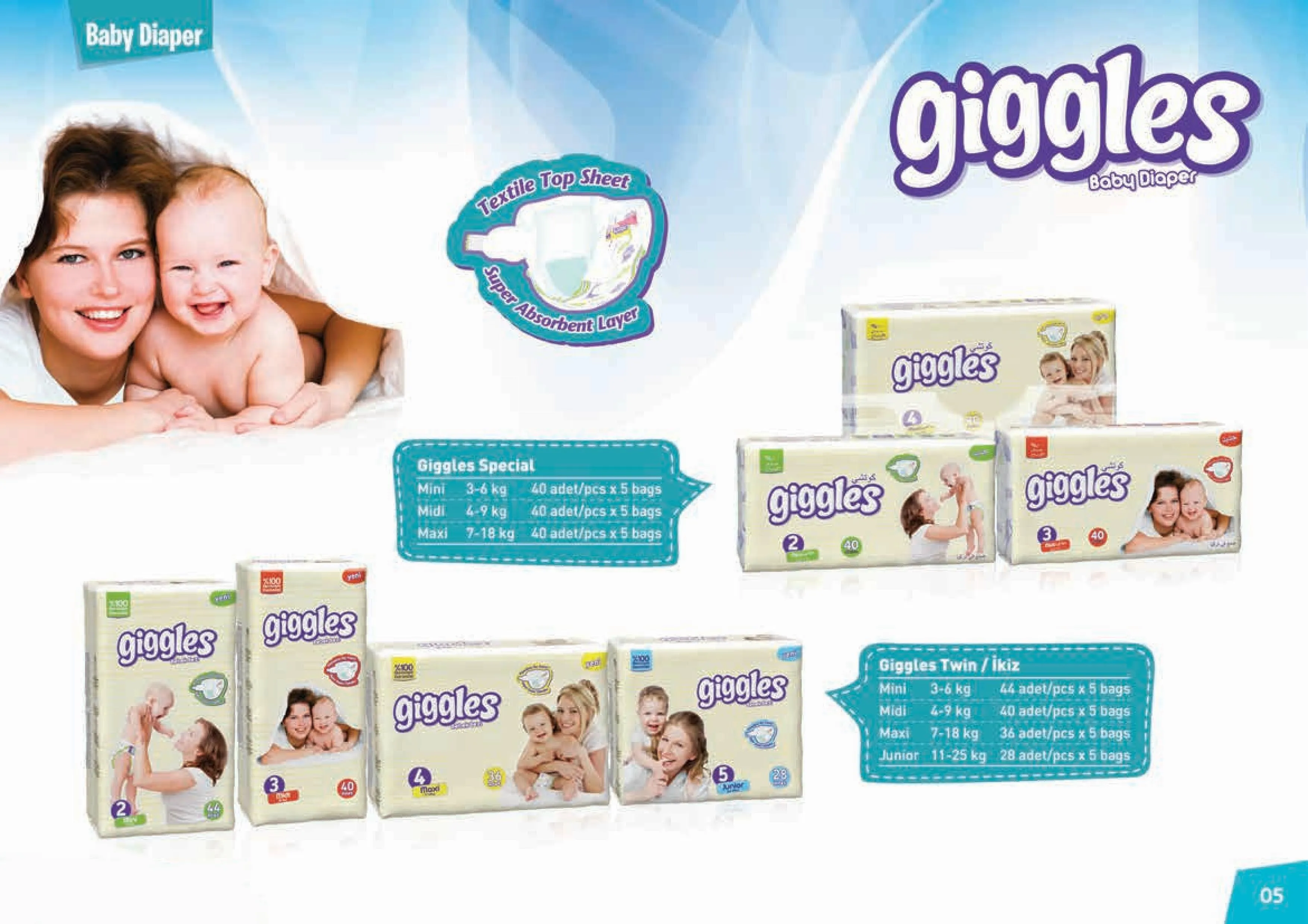 Ultra Absorbent Breathable Baby Diapers Export Pack Model 7 — Cleaning Products, Baby Diapers & Personal Care | AFRIMEKS Foreign Trade