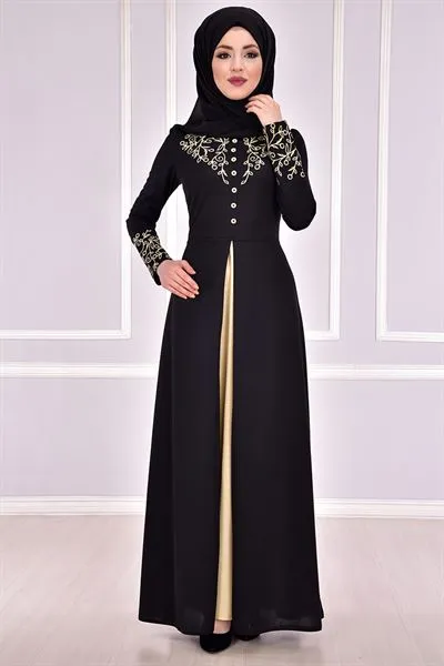 Two-Piece Look Dress Black — Export Series 11 — Women's Fashion, Evening Gowns, Modest Wear & Hajj Clothing | AFRIMEKS Foreign Trade