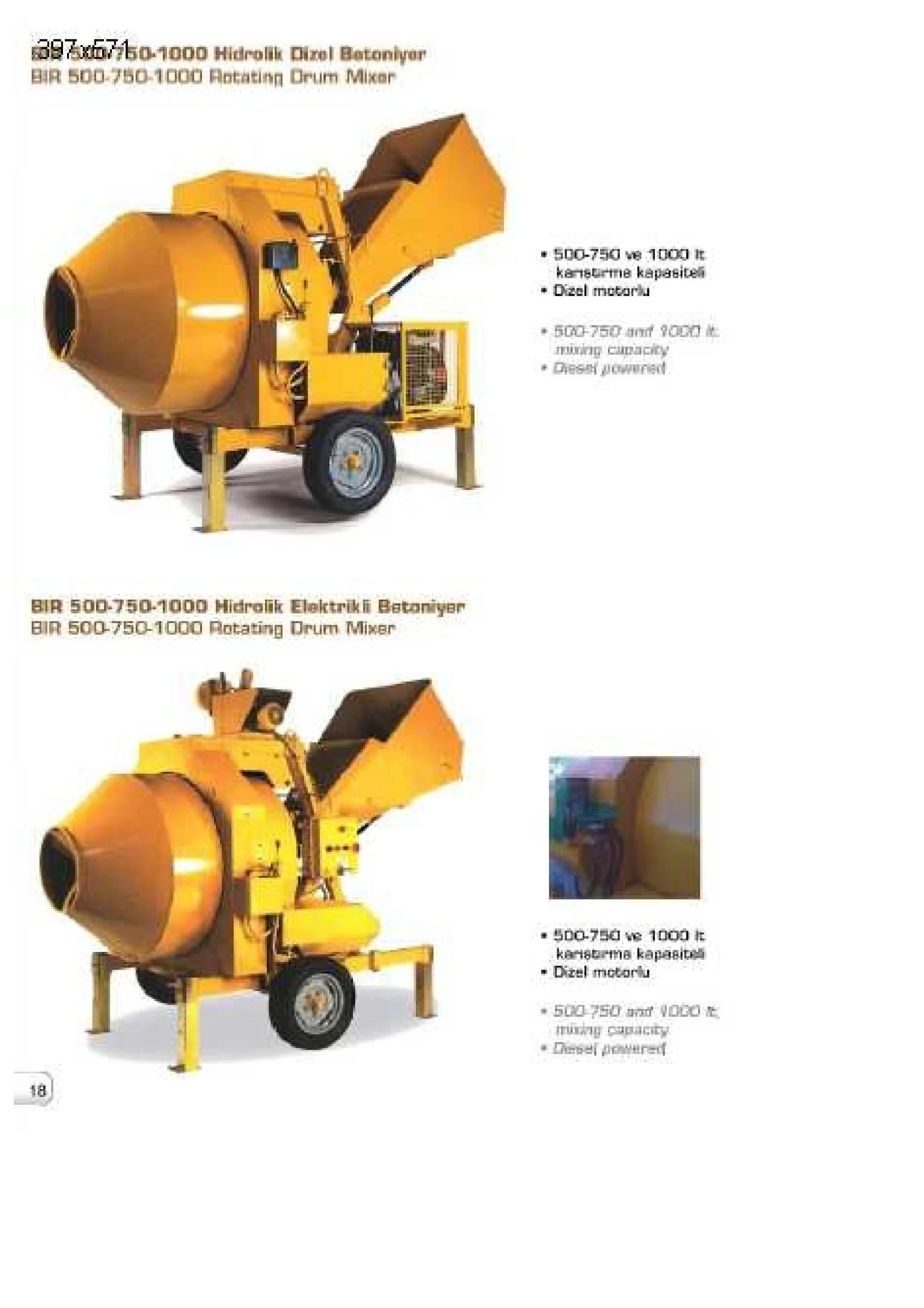 Site-Type Concrete Mixer & Light Construction Machinery Model 30 — Construction Materials, Steel Security Doors & Building Profiles | AFRIMEKS Foreign Trade
