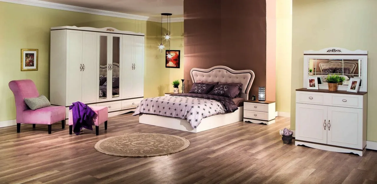 Country Luxury Wooden Bedroom Set & Wardrobe — Furniture, Bedroom Suites, Sofa Sets & Carpets | AFRIMEKS Foreign Trade